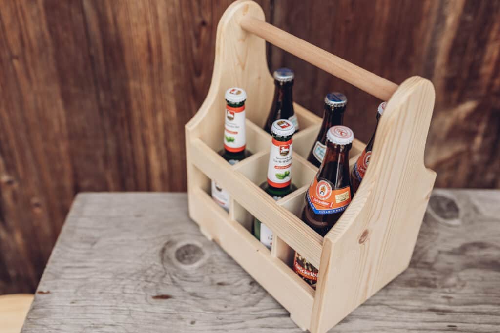 Holzträger für Bier